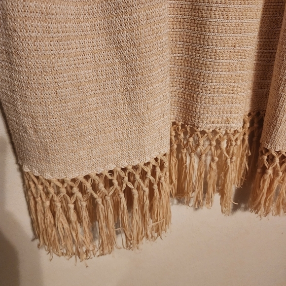 Lilly Pulitzer Tatum Long Fringe Hem Shimmer Open Cardigan Size S - Picture 4 of 13